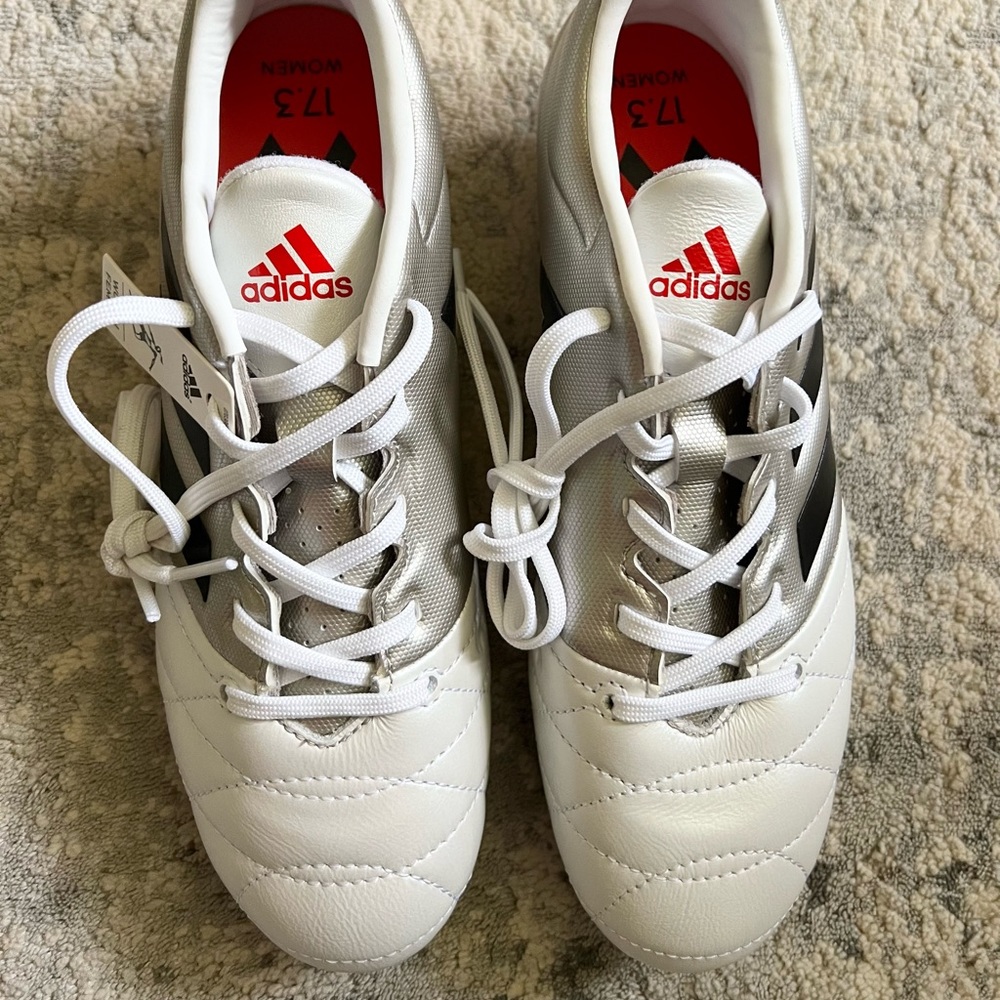 Adidas Ace 17.3 FG W Size 5.5 Womens Volt Soccer Cleats Shoes Leather BA8558 - Picture 4 of 8